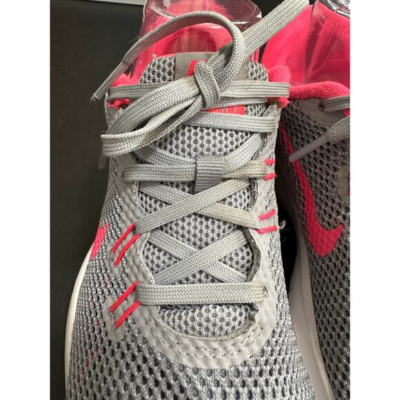 Nike Women's Flex Trainer 7 Gray/ Pink Running Shoes 898479-006 (Size US 7) - Picture 3 of 9